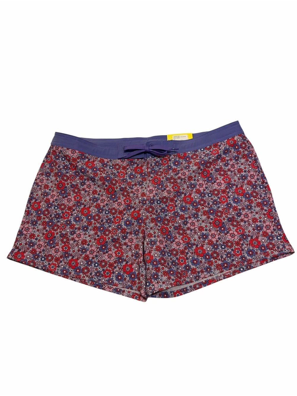o'rageous Juniors Swim Board-shorts in Purple Ditsy Floral, XL